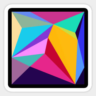 abstract geometric design for your creativity Sticker